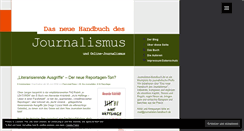 Desktop Screenshot of journalismus-handbuch.de